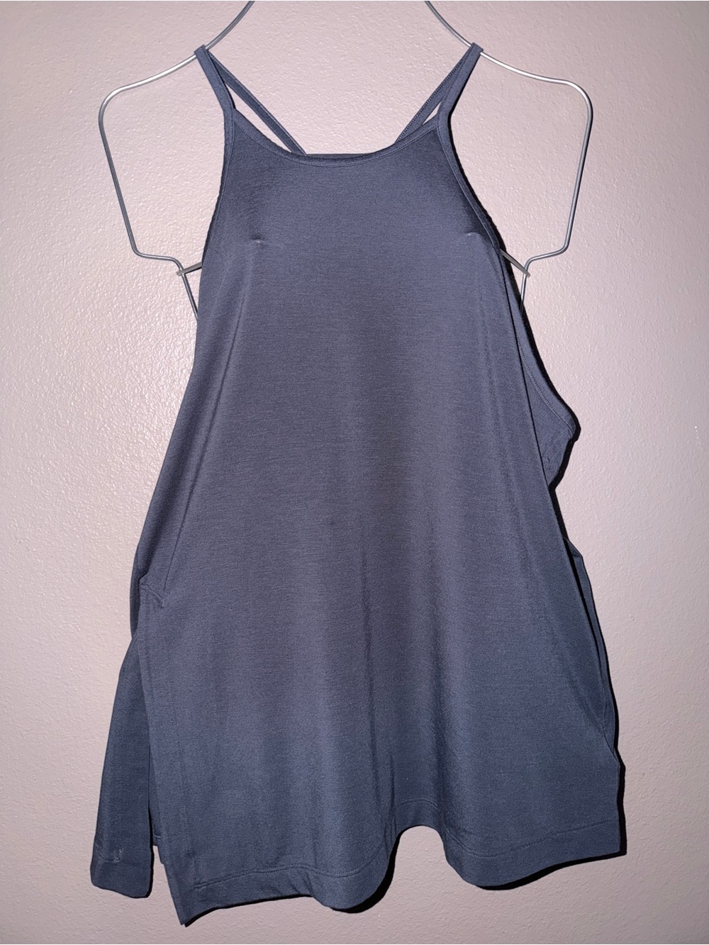 Athleta Slate Gray High-Neck Double-Strap Tank
